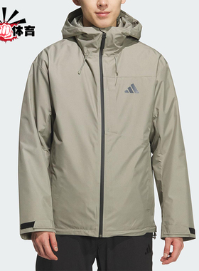 Adidas/阿迪达斯正品2025男士连帽保暖三合一羽绒内胆外套KQ5502