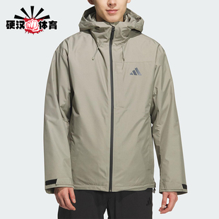 Adidas/阿迪达斯正品2025男士连帽保暖三合一羽绒内胆外套KQ5502