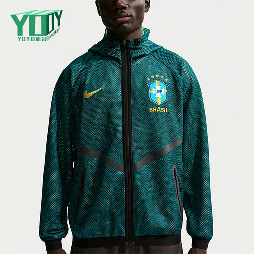 Nike/耐克正品Dri-FIT男士训练足球拉链复古夹克外套IH1757-369