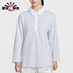 T恤IF0358 Nike 翻领套头长袖 Sportswear女士运动经典 043 耐克正品