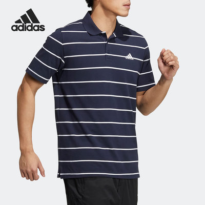 Adidas/阿迪达斯男子条纹POLO衫