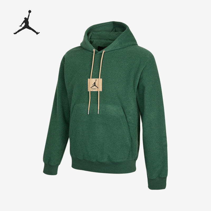 Nike/耐克正品JORDAN 男子羊毛连帽运动卫衣套头衫DC9585-333