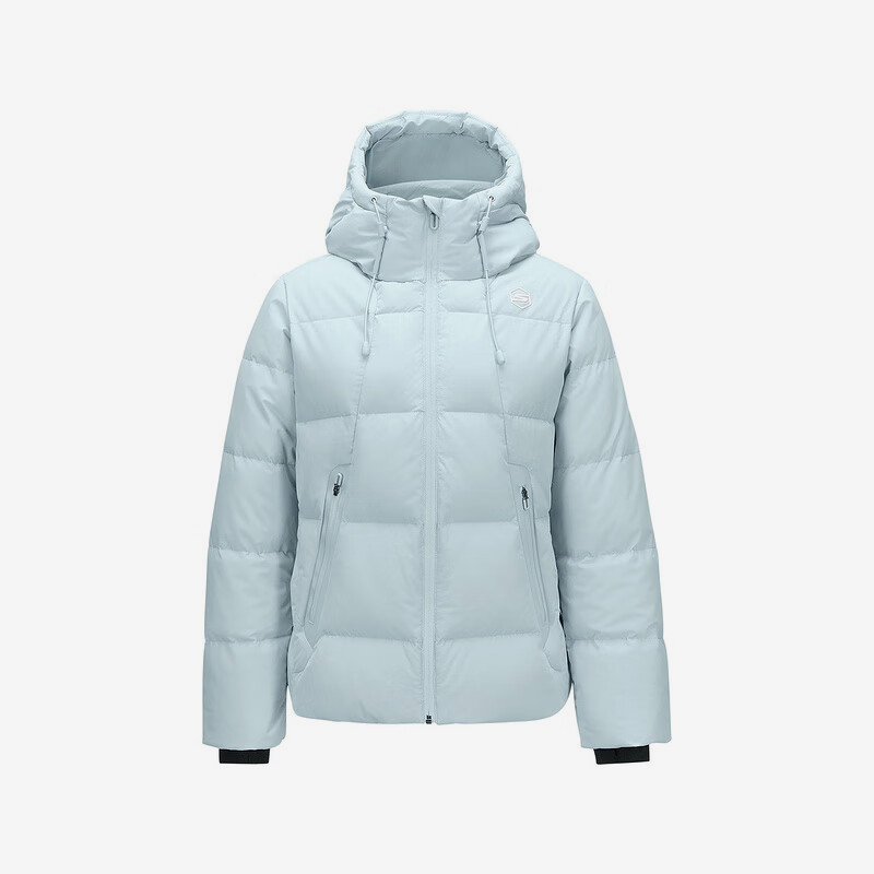 Skechers/斯凯奇正品2024冬季新款女士梭织连帽鸭绒羽绒服