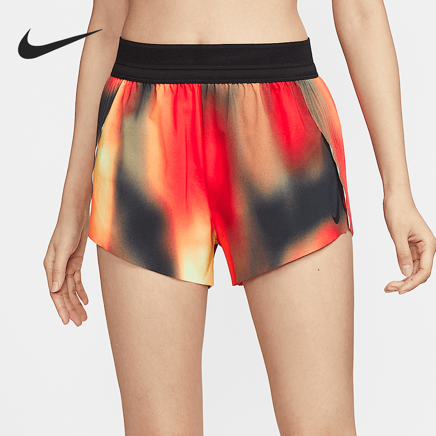 Nike/耐克正品AeroSwift女士跑步运动开衩设计短裤IB2237-736