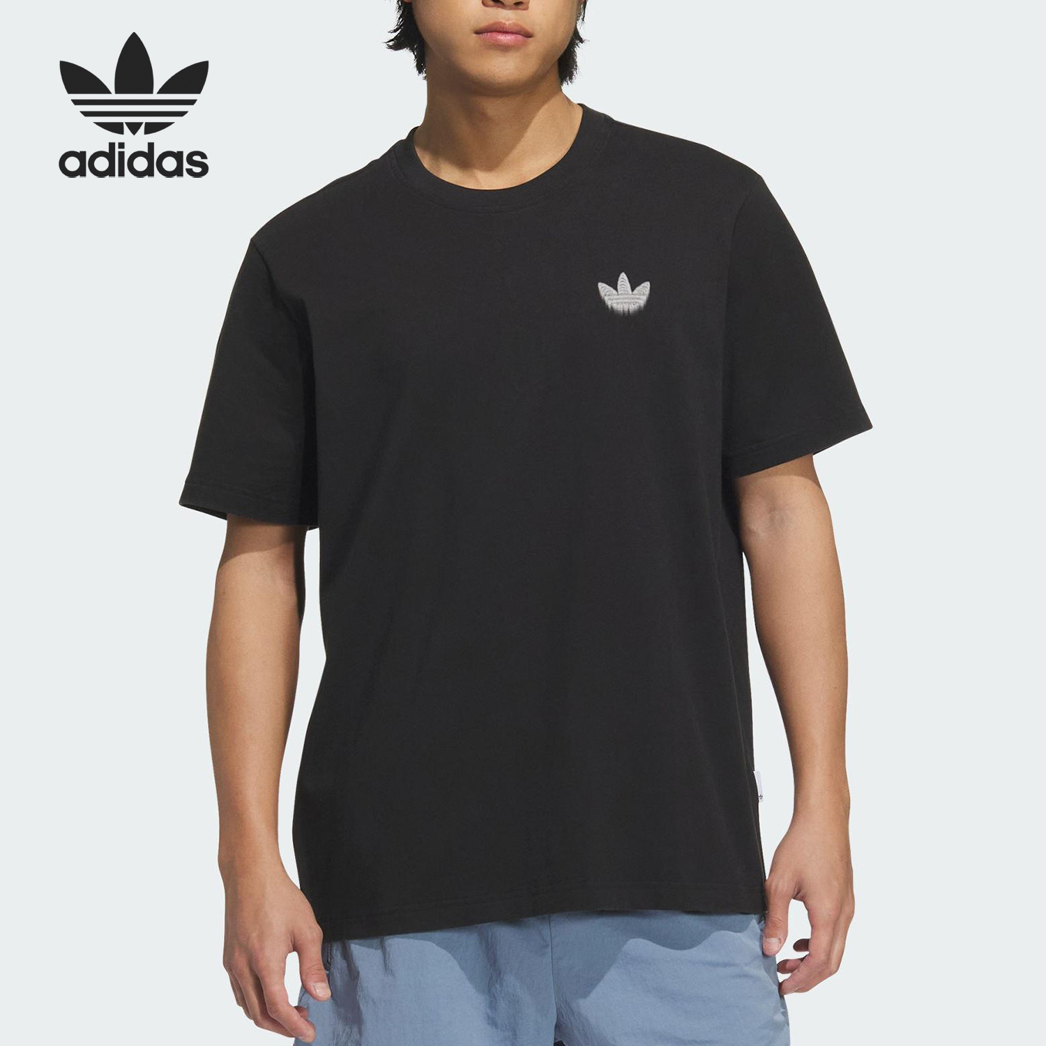 Adidas/阿迪达斯正品三叶草男士宽松针织运动休闲短袖KA2252