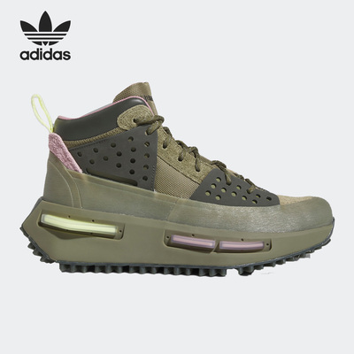 阿迪达斯男女高帮运动休闲跑步鞋