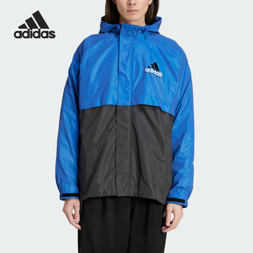 Adidas/阿迪达斯正品新款男士反光拼接户外宽松外套JC8230