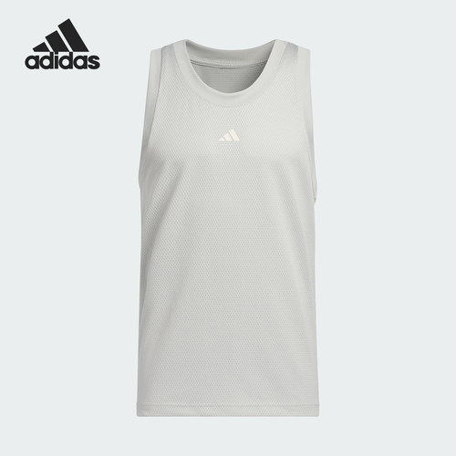 Adidas/阿迪达斯正品男士简约运动篮球圆领背心无袖T恤IL2264