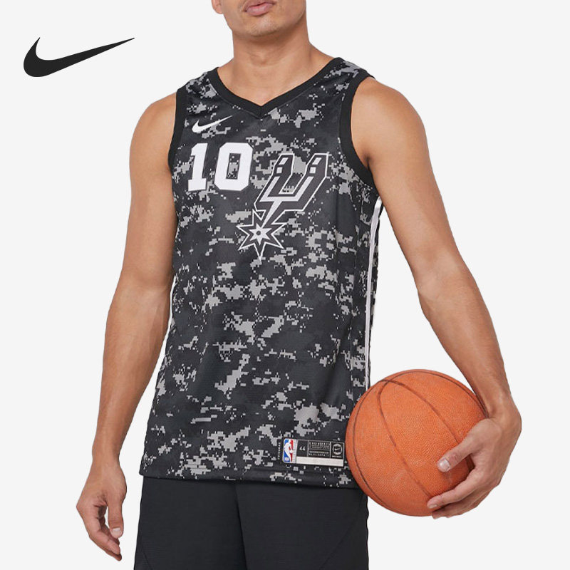 Nike/耐克官方正品迷彩12号标志版CITY男子运动球衣AJ4644-014