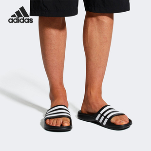 Adidas/阿迪达斯正品DURAMO SLIDE 男女游泳沙滩凉拖鞋 G15890
