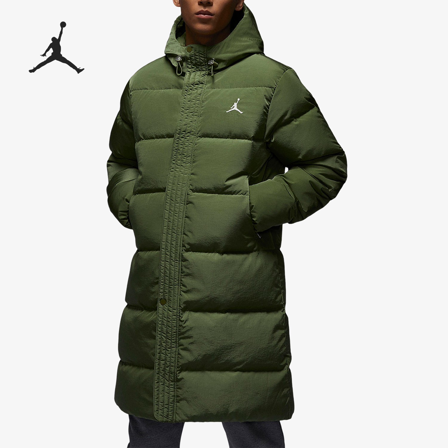 耐克正品男子中长款羽绒服