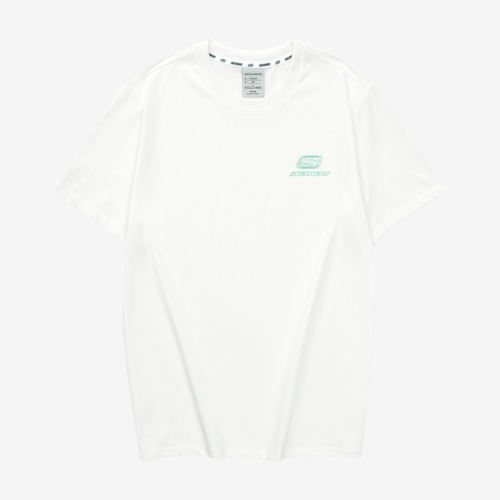 Skechers斯凯奇正品男女短袖透气速干圆领运动T恤L223U046-035Z