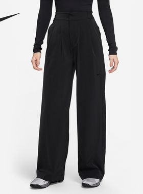 Nike/耐克正品2024新款女士简约休闲宽松梭织长裤FQ2167-010