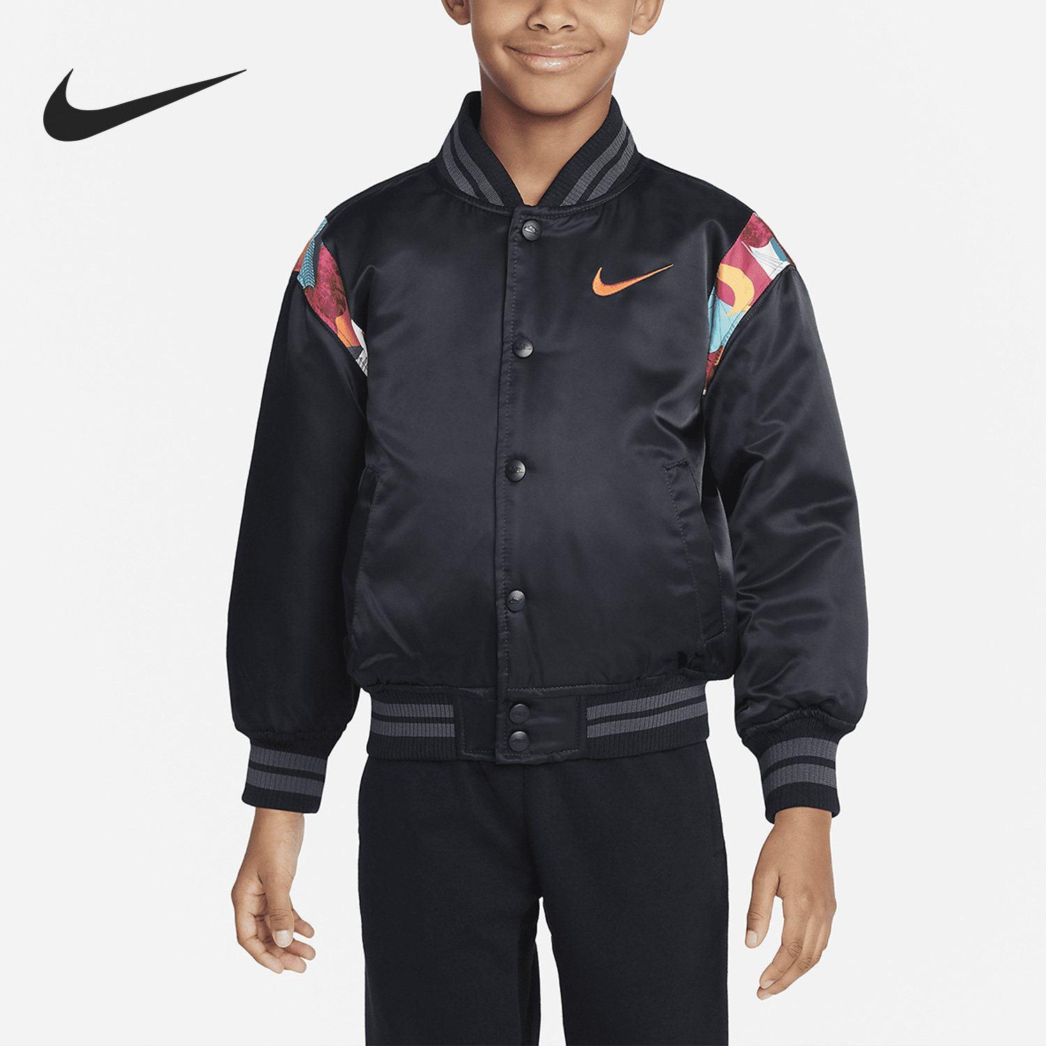 Nike/耐克正品春季新款小童运动休闲保暖夹棉外套FJ9685-010