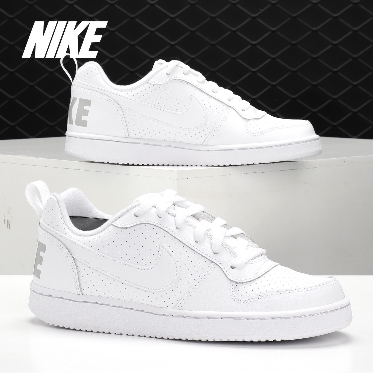 Nike/耐克正品 COURT BOROUGH LOW 男女大童休闲板鞋839985-100