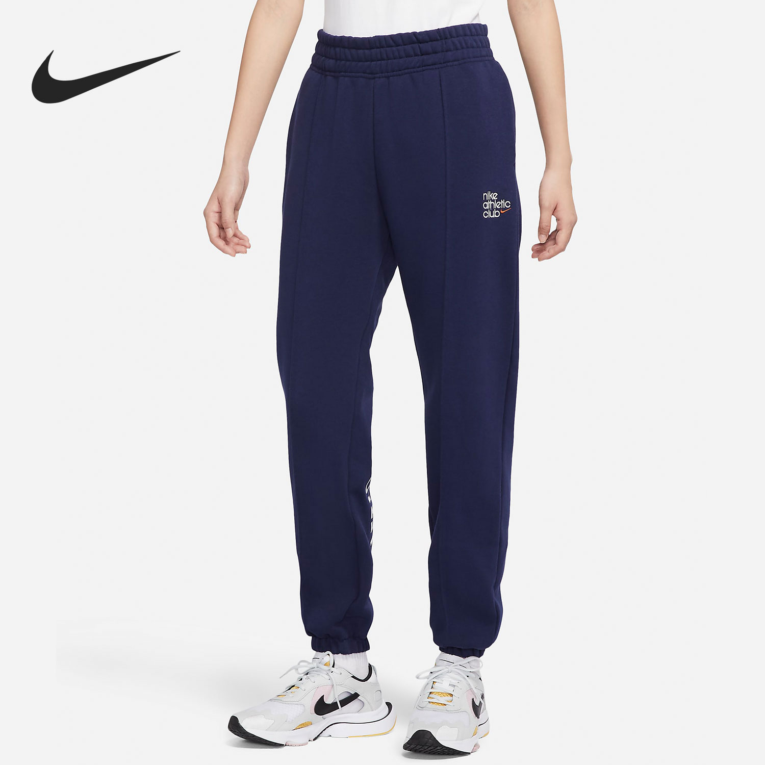 Nike/耐克正品休闲女子运动训练加绒保暖收口长裤 DQ9149-498