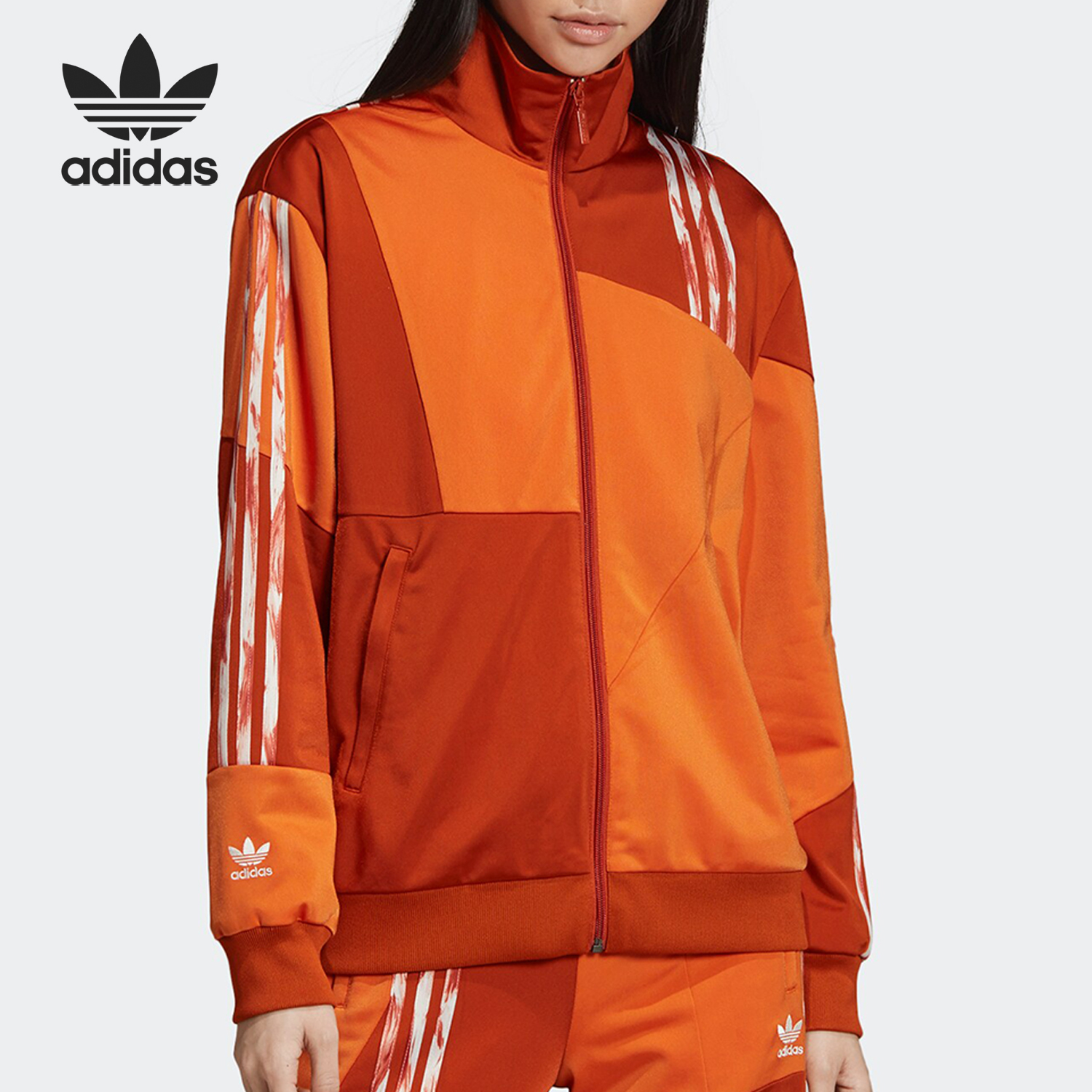 Adidas/阿迪达斯正品三叶草DC FB TT 女士运动夹克外套FN2778