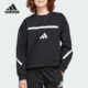 ZNE Adidas 阿迪达斯正品 SWEAT大童拼接宽松保暖卫衣JJ4854