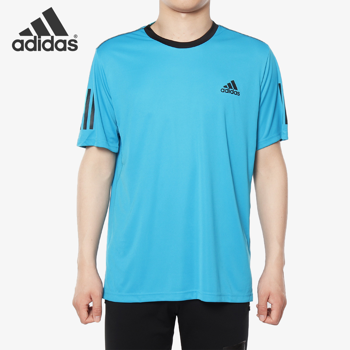 Adidas/阿迪达斯正品 CLUB 3STR TEE 男子休闲运动短袖T恤DU0861