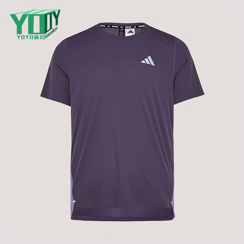 Adidas/阿迪达斯正品春季男士跑步训练经典透气圆领短袖T恤KZ5038