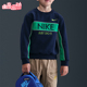 .Net幼童套头加绒圆领刺绣针织休闲卫衣IO6118 Nike 耐克正品 410