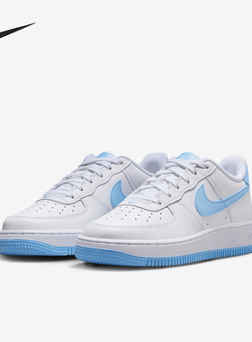 Nike/耐克正品Air Force 1 GS女子大童低帮运动鞋FV5948-107