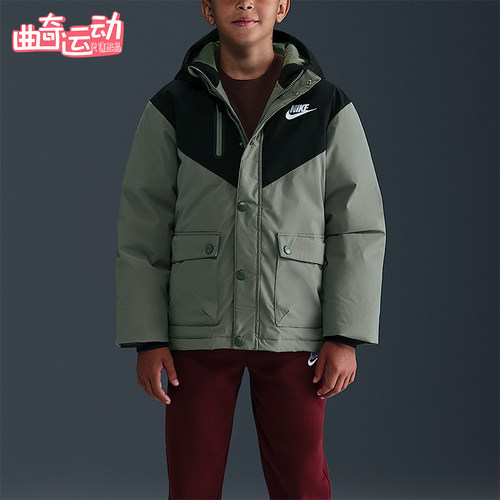 Nike/耐克正品冬季大童运动运动保暖工装休闲羽绒服IQ9990-320