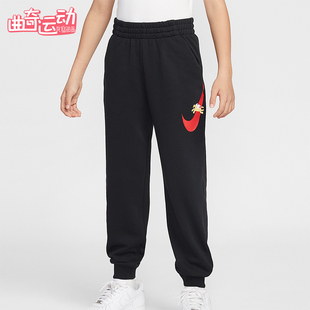 IQ3935 Sportswear大童休闲松紧腰束脚印花长裤 010 耐克正品 Nike