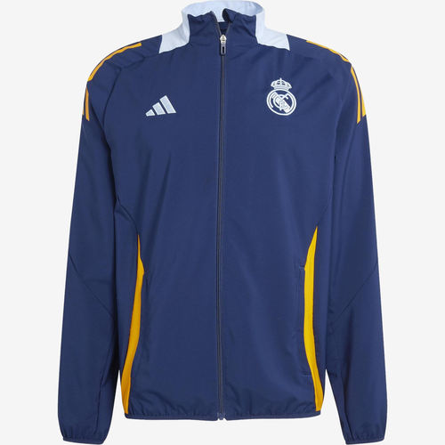 Adidas阿迪达斯正品Real Madrid男款拉链立领运动足球服JE4198