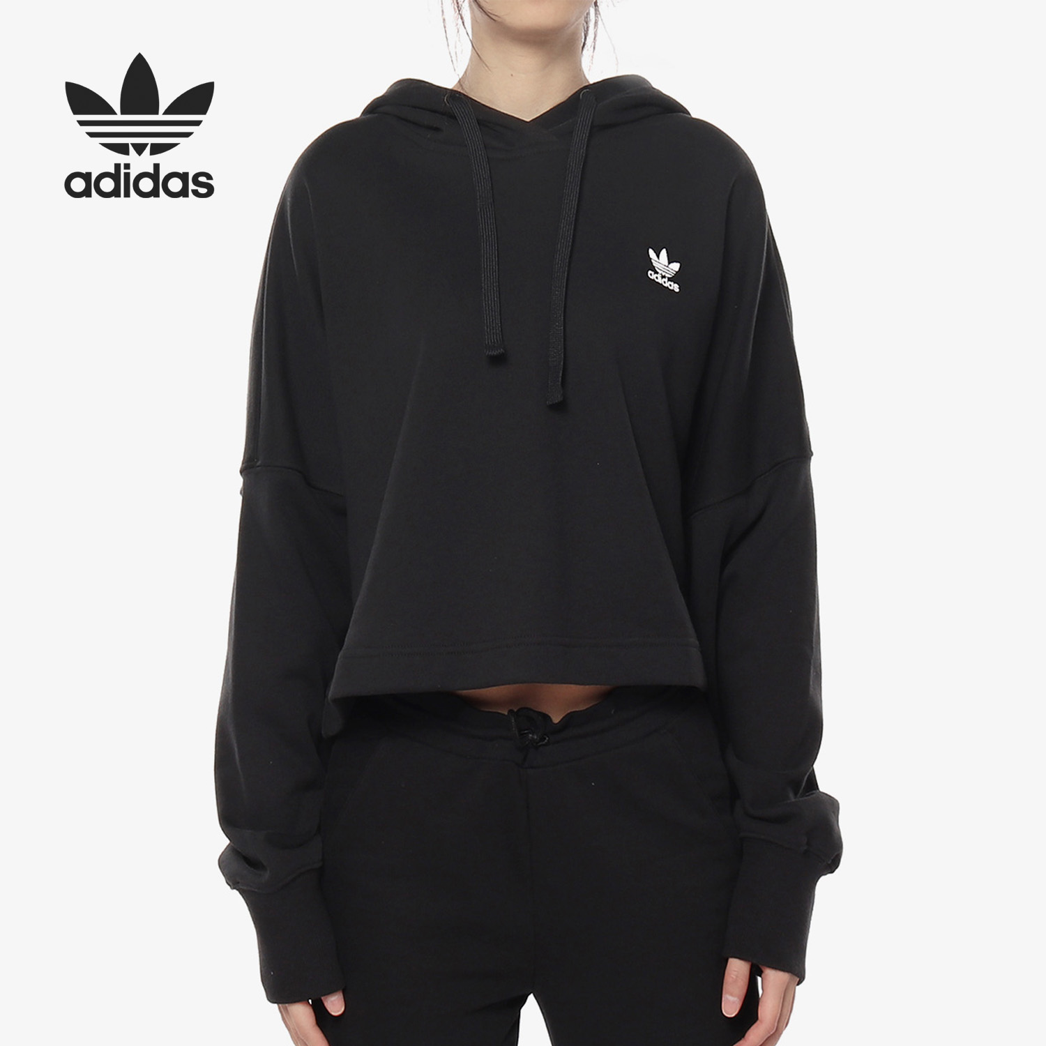 阿迪达斯女子运动休闲套头衫