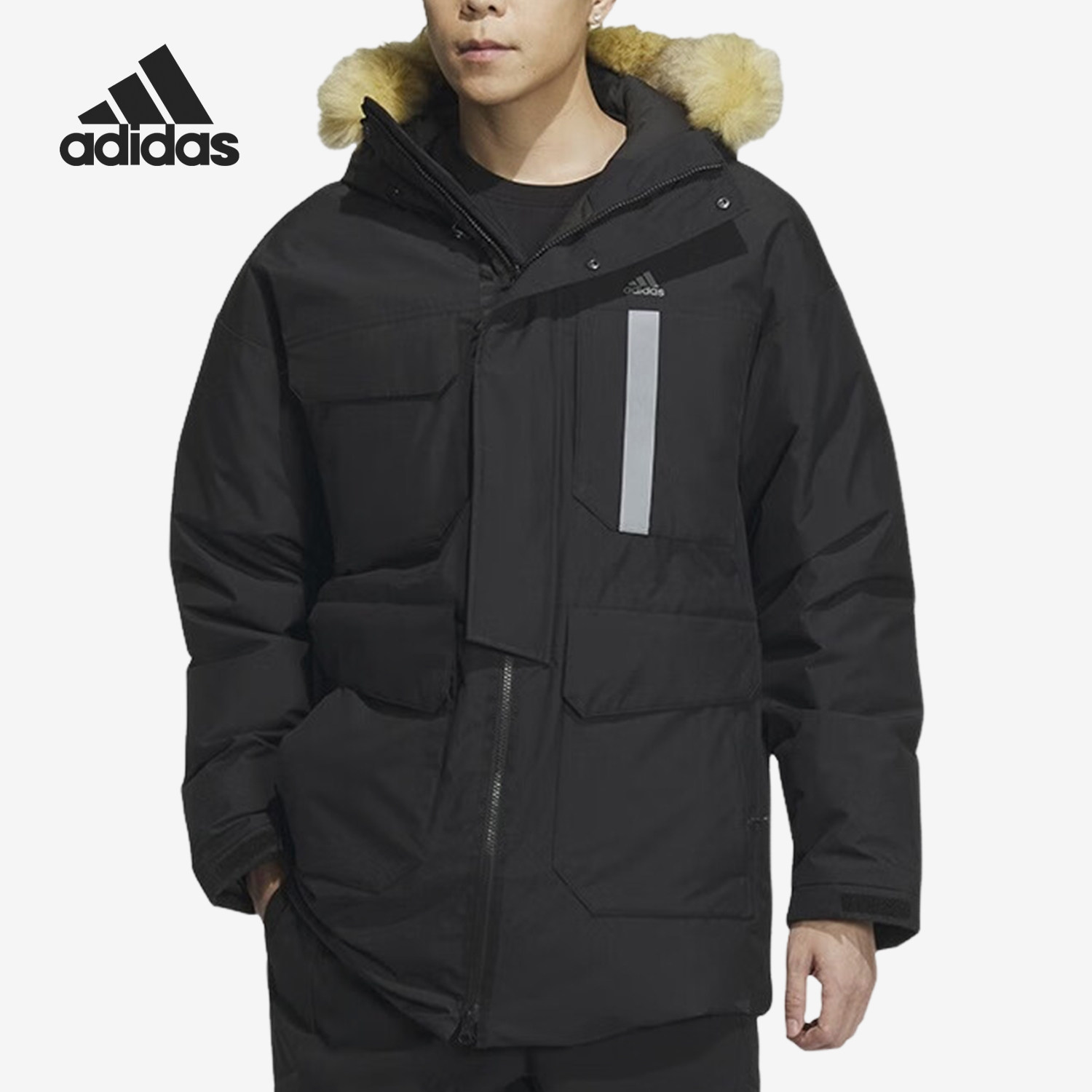 阿迪达斯正品男子休闲羽绒服