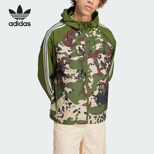 阿迪达斯正品 男士 三叶草 运动休闲外套IS0260 CAMO Adidas