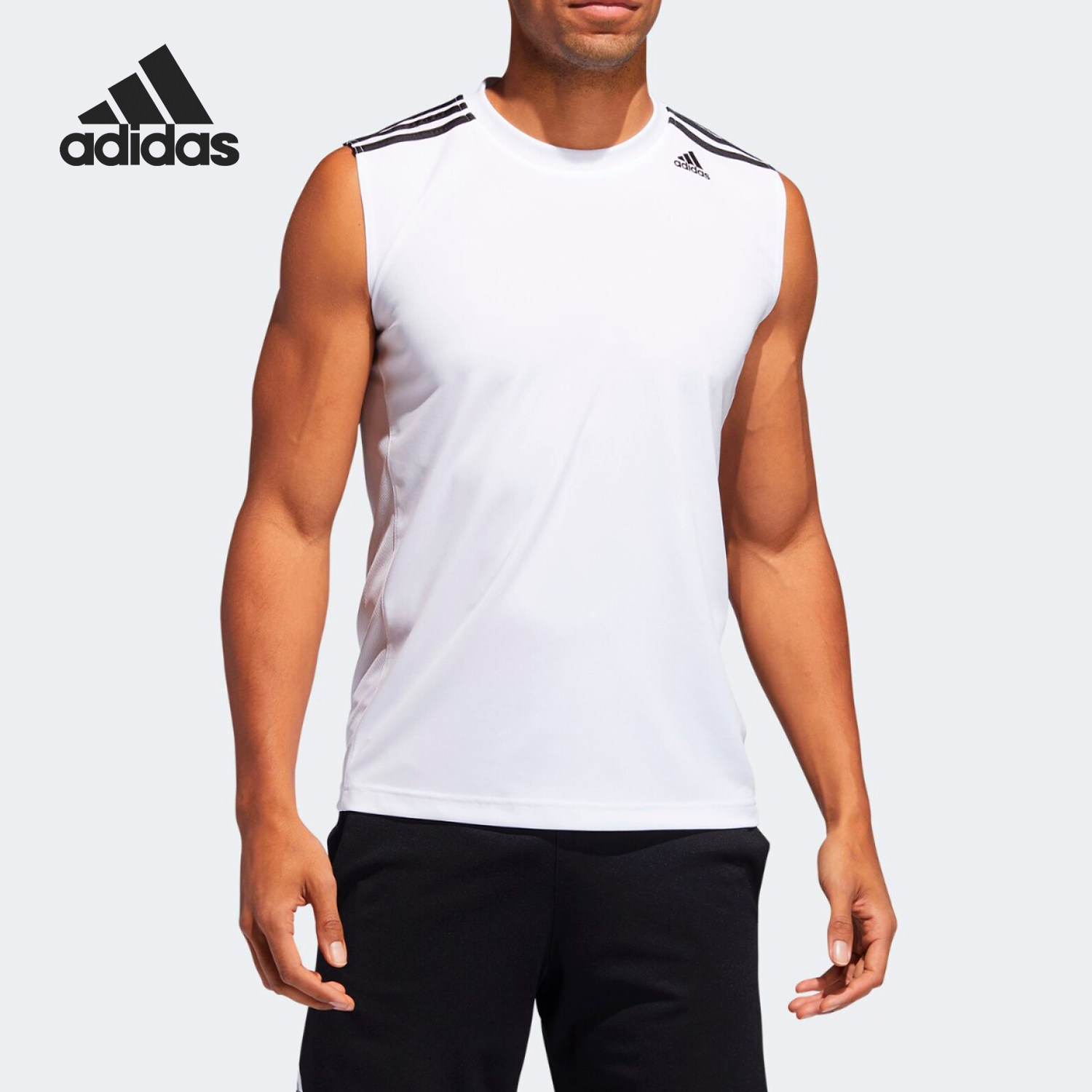 Adidas夏季新款运动休闲透气背心