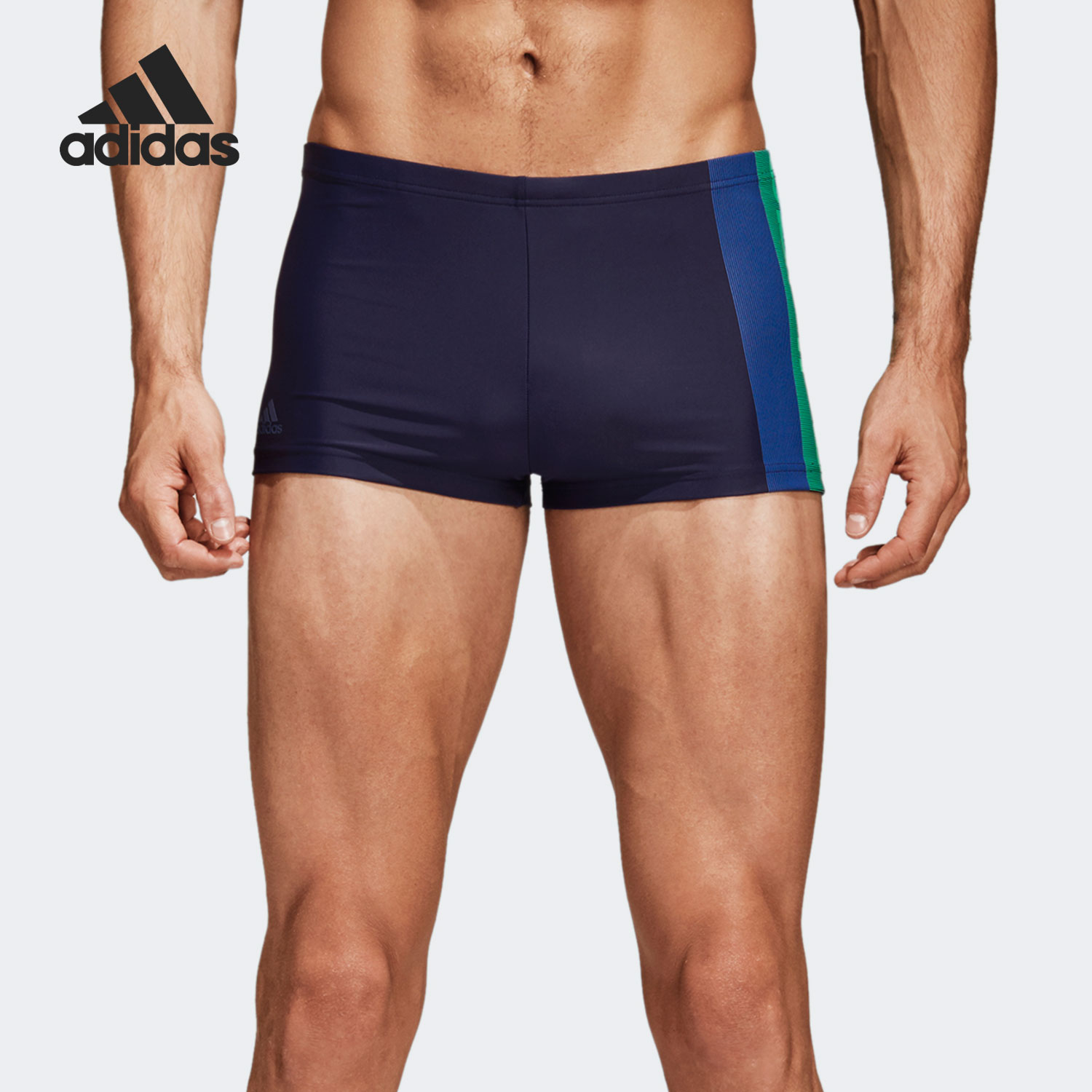 Adidas/阿迪达斯正品年夏季新款游泳运动男子平角泳裤 CW4828