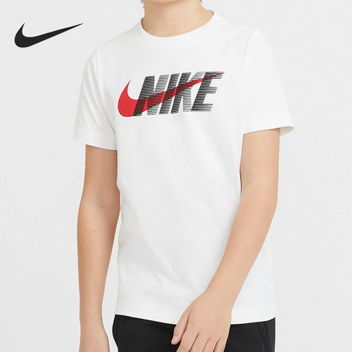 Nike/耐克正品 新款夏季大童休闲短袖训练运动T恤DC7796-100