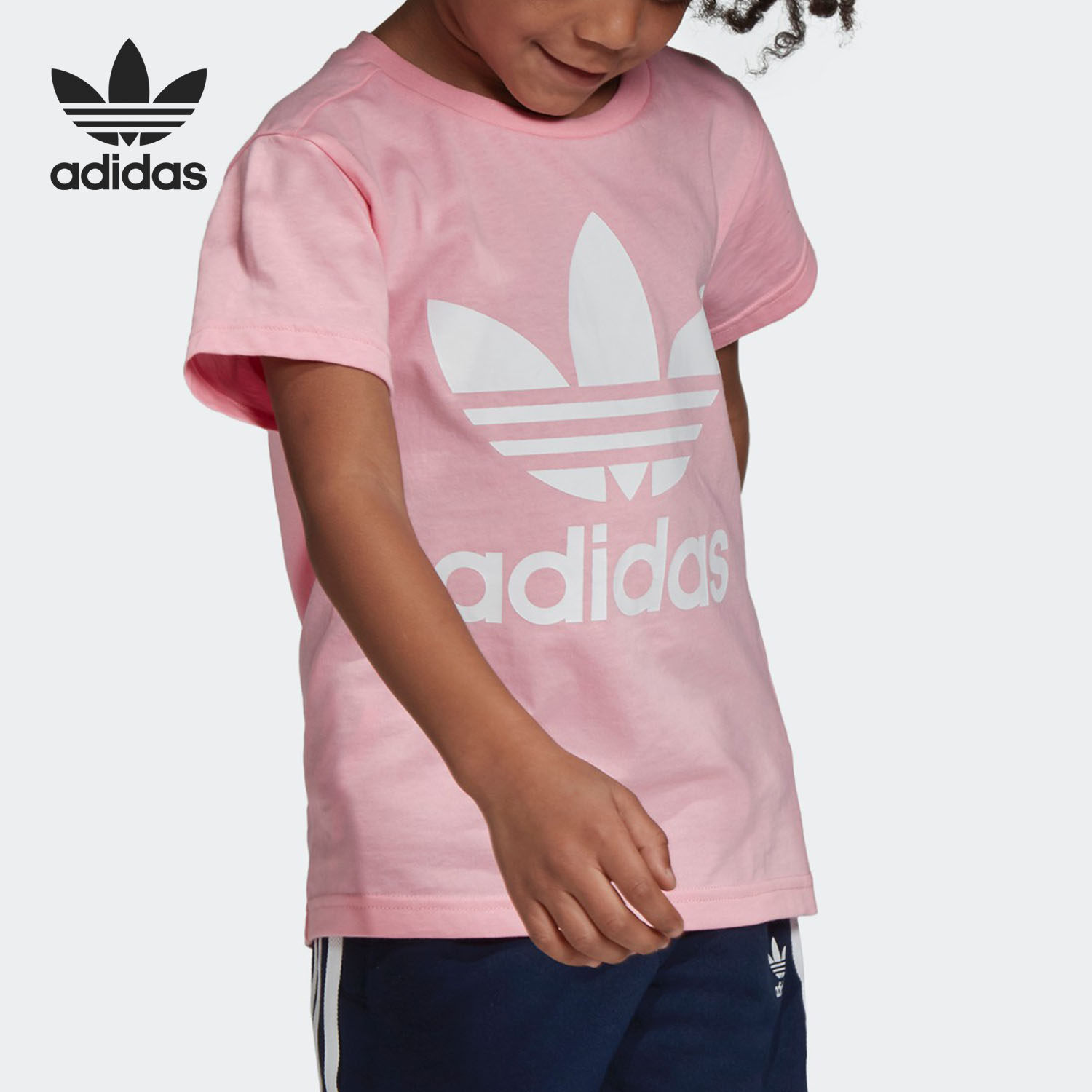 Adidas/阿迪达斯正品当季新款三叶草小童休闲短袖T恤DV2861,童装/婴儿装/亲子装,T恤,淘宝优惠券,粉丝福利购,淘宝优惠卷