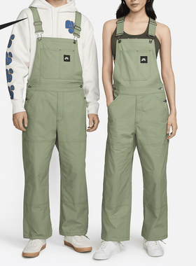 Nike/耐克正品SB情侣宽松梭织运动滑板休闲背带裤FN2586-386