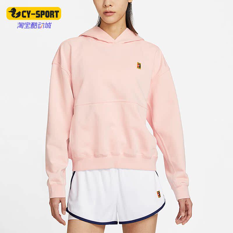Nike/耐克正品新款Court 女子针织网球透气连帽衫卫衣 DC3581-800