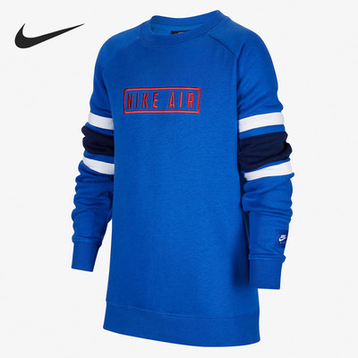 Nike/耐克正品新款大童圆领舒适运动休闲卫衣套头衫 CV9314-480