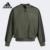 GM1415 女子立领加绒梭织运动夹克外套 Adidas 阿迪达斯正品