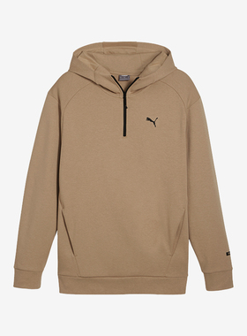 Puma/彪马正品新款男士针织半拉链运动休闲连帽卫衣681289-83