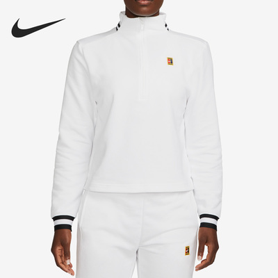 耐克女子网球立领运动拉链卫衣