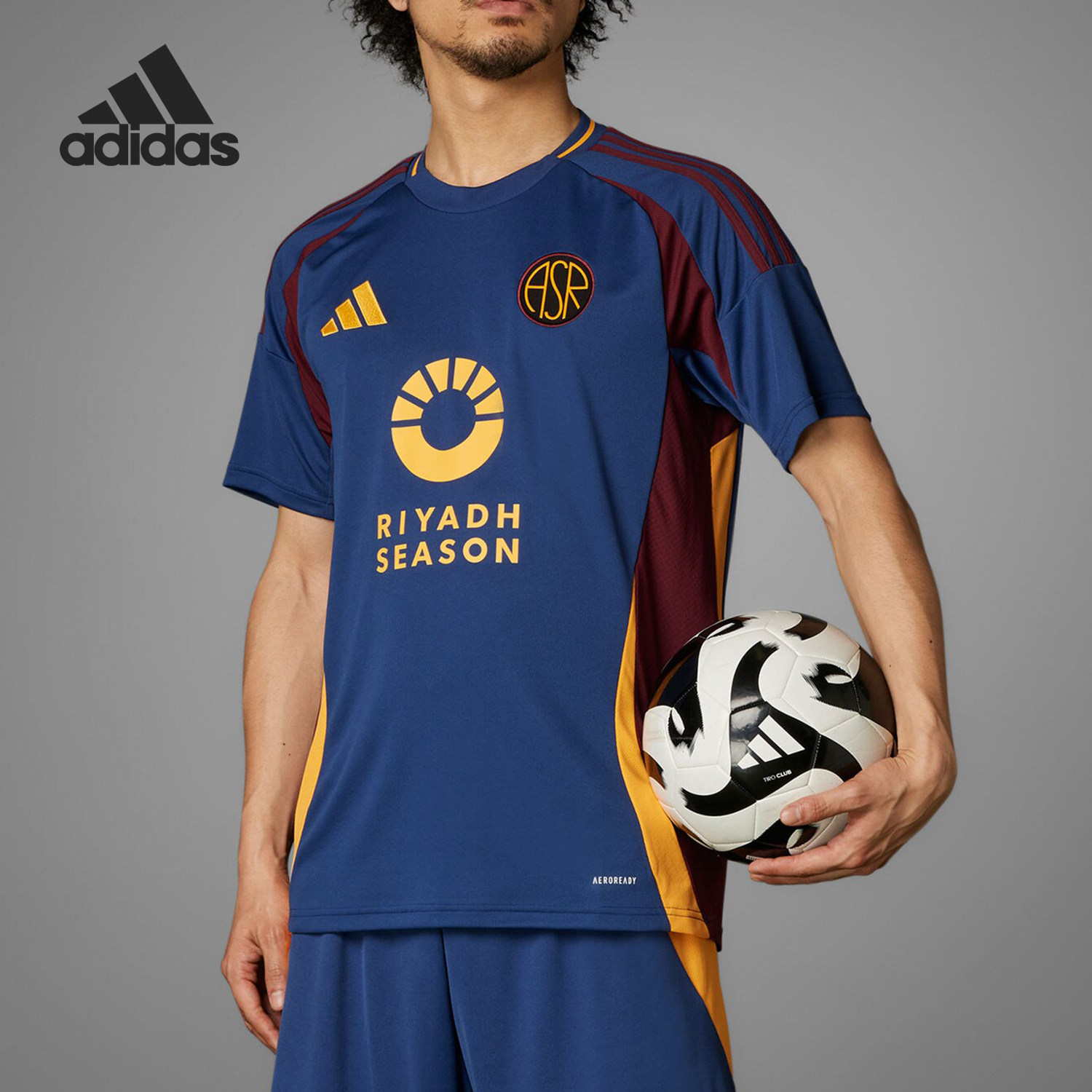 Adidas/阿迪达斯正品ROMA 3 JSY男士训练运动透气短袖IT6062