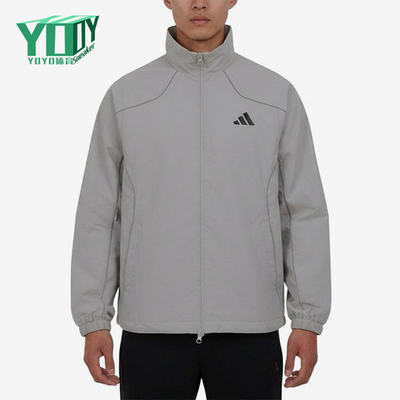 Adidas/阿迪达斯正品立领拉链夹克新款男跑步夹克外套KY9984