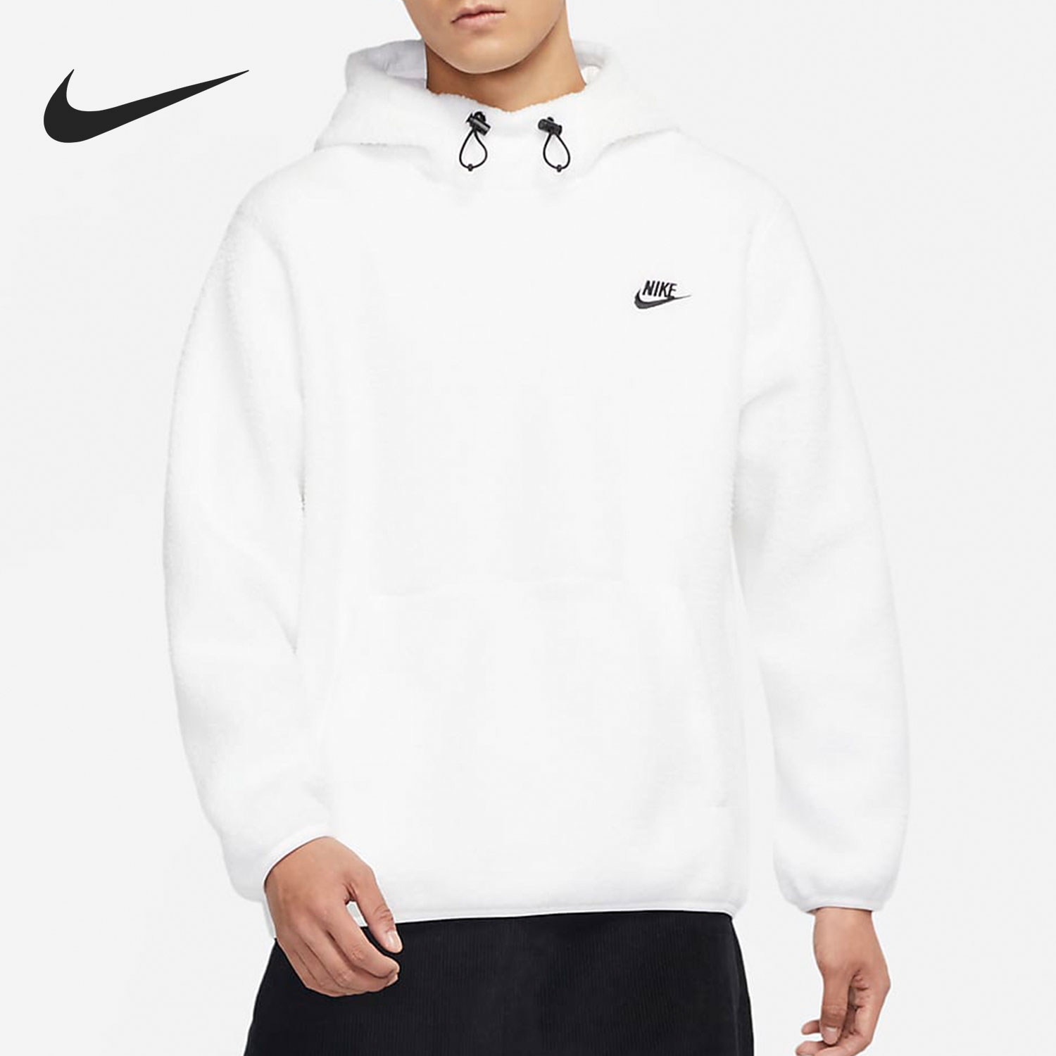 Nike/耐克正品男子连帽羊羔绒加绒保暖连帽卫衣 DD5014-100