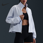 耐克正品 DRI FIT女士跑步短款 Nike 立领梭织外套HV5010 085