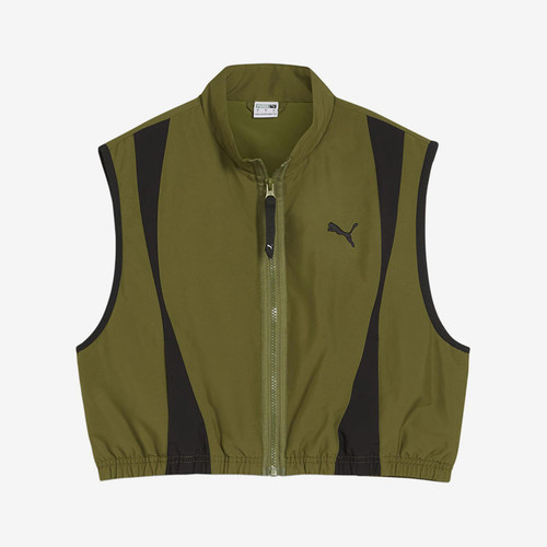 Puma/彪马正品2025夏季款女士梭织拼接无袖运动马甲624299-33