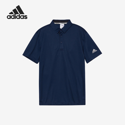 Adidas/阿迪达斯正品AEROREADY男士户外翻领运动透气POLO衫HR6252