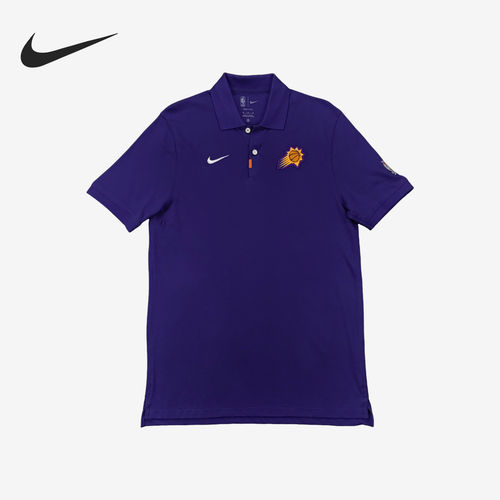 Nike耐克正品Phoenix Suns NBA AU男短袖修身翻领衫FB6242-566