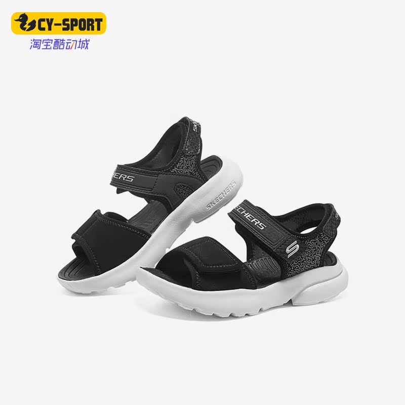 Skechers/斯凯奇正品新款Dlt-A Sandal大童运动凉鞋406512L-BLK